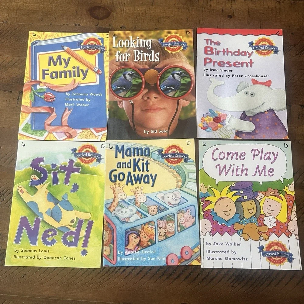 5 Houghton Mifflin Leveled Readers 1st Grade Homeschool Book Lot